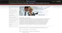 Desktop Screenshot of aplusoncall.com